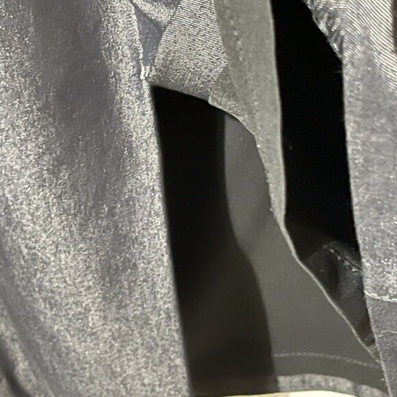 White House Black Market Sz M Sleeveless Dark Blue Sheath Dress Size Tag Missing - Picture 6 of 11